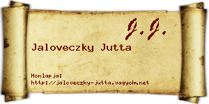 Jaloveczky Jutta névjegykártya